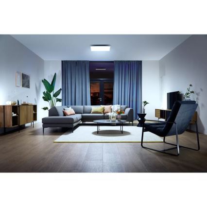 Philips - Світлодіодний димований стельовий світильник Hue AURELLE LED/39W/230V 2200-6500K 60x60 cm білий