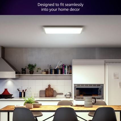 Philips - Світлодіодний димований стельовий світильник Hue AURELLE LED/39W/230V 2200-6500K 60x60 cm білий