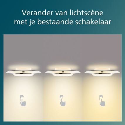Philips- Світлодіодний стельовий світильник з регулюванням яскравості SCENE SWITCH LED/40W/230V 2700K чорний