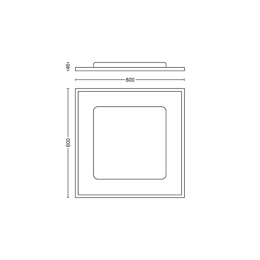 Philips - Світлодіодний стельовий світильник з регулюванням яскравості Hue LED/39W/230V 2200-6500K + пульт дистанційного керування