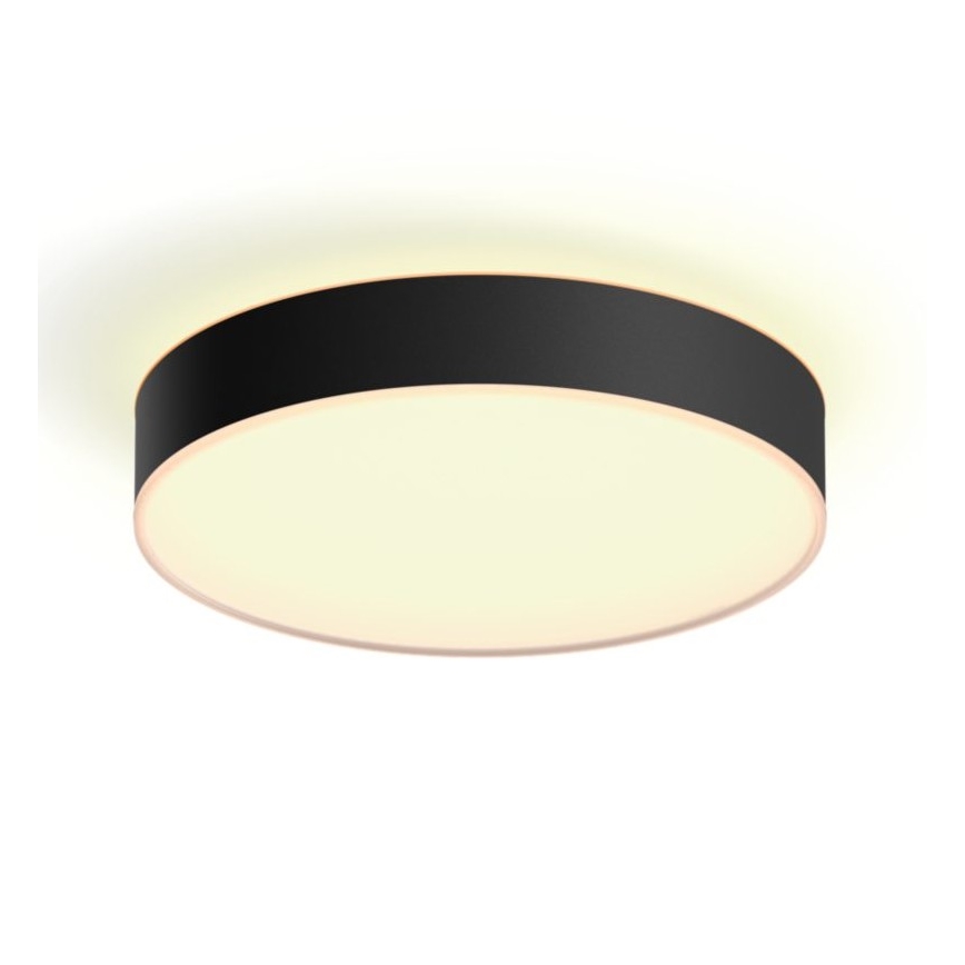 Philips - Світлодіодний стельовий світильник з регулюванням яскравості Hue LED/19,2W/230V 2200-6500K діаметр 381 мм чорний + пульт дистанційного керування