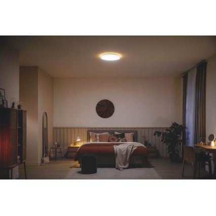 Philips - Світлодіодний стельовий світильник з регулюванням яскравості SCENE SWITCH LED/18W/230V діаметр 30 см 2700K білий