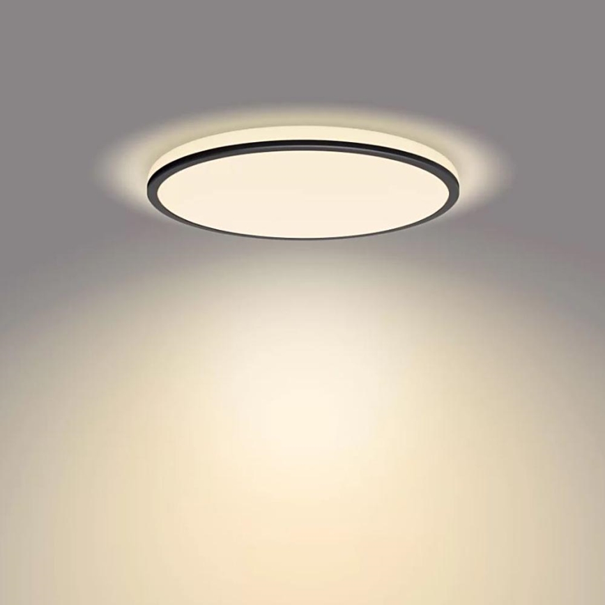 Philips - Світлодіодний стельовий світильник з регулюванням яскравості SCENE SWITCH LED/18W/230V діаметр 30 см 2700K чорний