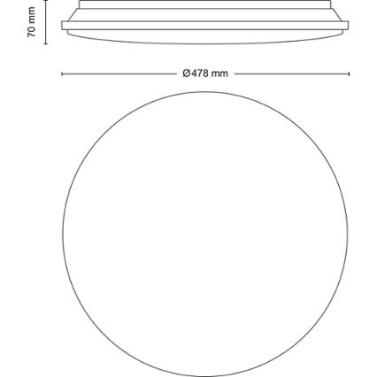 Philips - Світлодіодний стельовий світильник з регулюванням яскравості LED/40W/230V 2700-6500K + пульт дистанційного керування