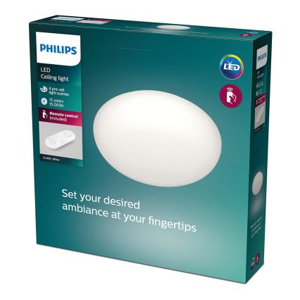 Philips - Світлодіодний стельовий світильник з регульованою яскравістю 1xLED/23W/230V + ПУ