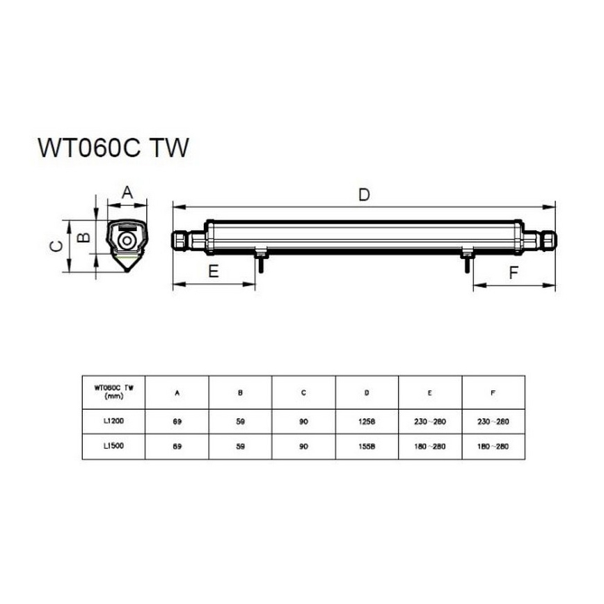Philips - Світлодіодний технічний люмінесцентний світильник LED/30W/230V IP66