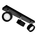 Philips - Світлодіодний точковий світильник 3xLED/5,5W/230V чорний