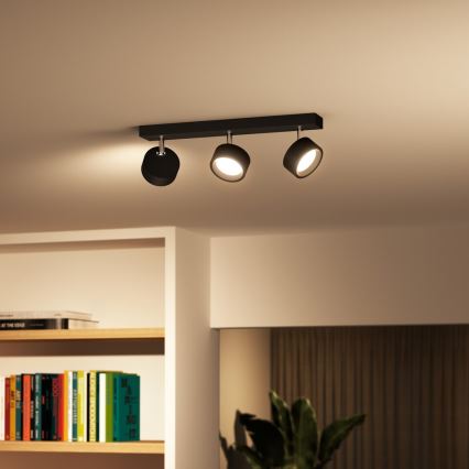 Philips - Світлодіодний точковий світильник 3xLED/5,5W/230V чорний