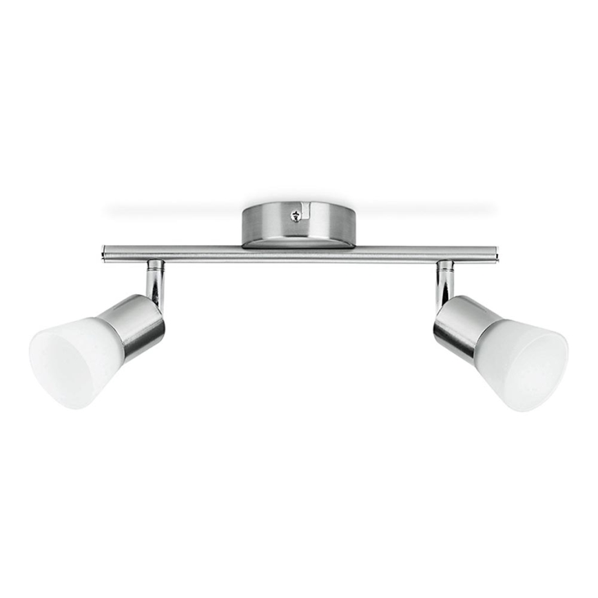 Philips - Світлодіодний точковий світильник 2xLED/4,3W/230V матовий хром