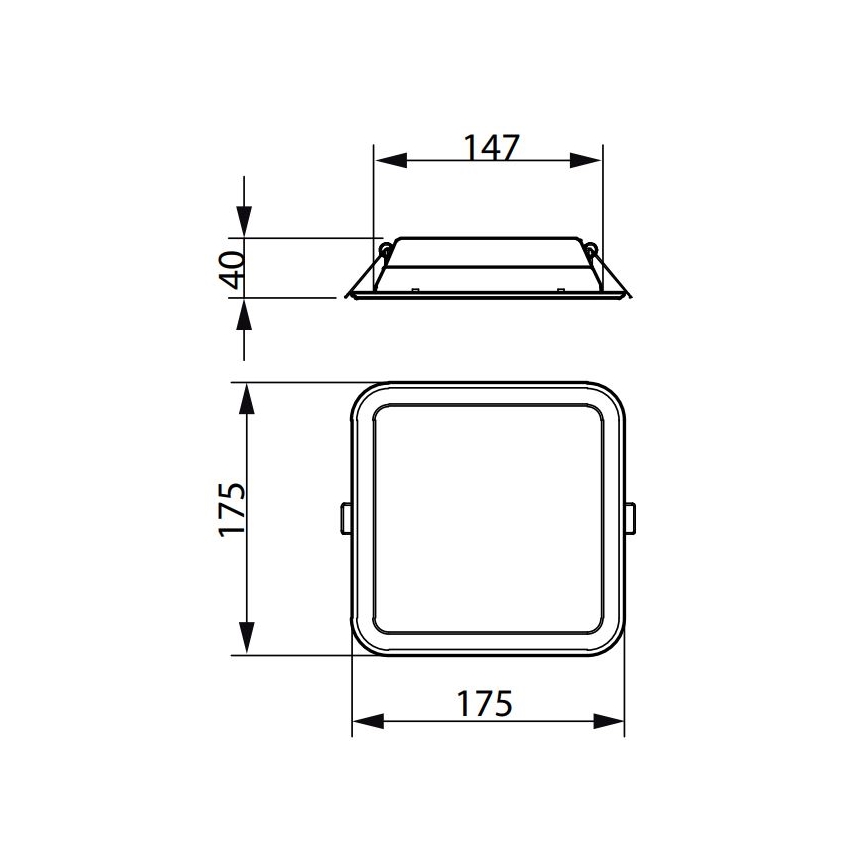 Philips - Світлодіодний вбудований світильник LEDINAIRE SLIM LED/10,5W/230V