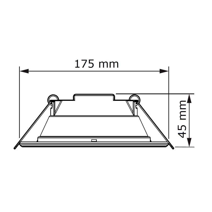 Philips - Світлодіодний вбудований світильник SLIM LED/11W/230V 3000K
