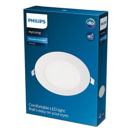 Philips - Світлодіодний вбудований світильник SLIM LED/9W/230V 3000K