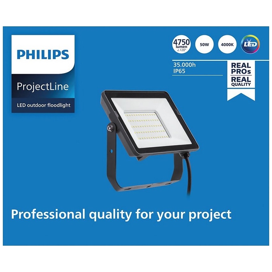 Philips - Світлодіодний вуличний прожектор PROJECTLINE LED/50W/230V IP65 4000K