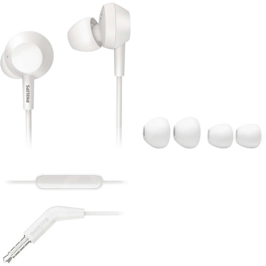 Philips TAE4105WT/00 - Наушники с микрофоном JACK 3,5 мм белый