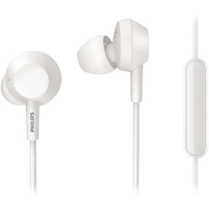 Philips TAE4105WT/00 - Навушники з мікрофоном JACK 3,5 мм білий