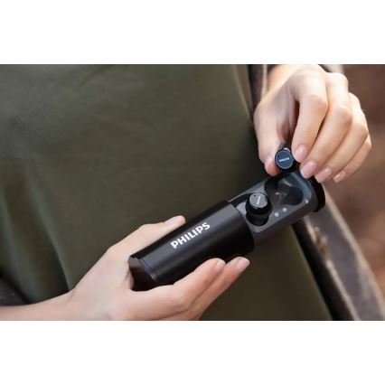 Philips TAST702BK/00 - Беспроводные наушники TWS Bluetooth IPX5 черные