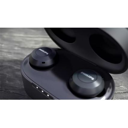Philips TAT8505BK/00 - Беспроводные наушники IPX4 2x 55 mAh + 560 mAh черный