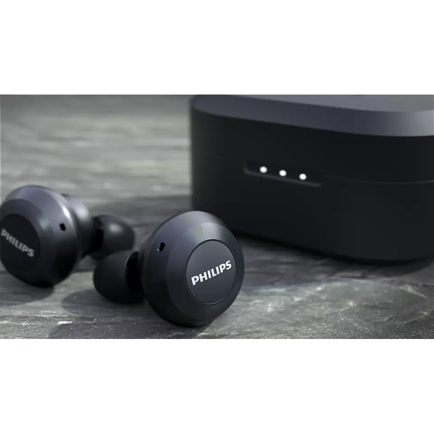Philips TAT8505BK/00 - Беспроводные наушники IPX4 2x 55 mAh + 560 mAh черный
