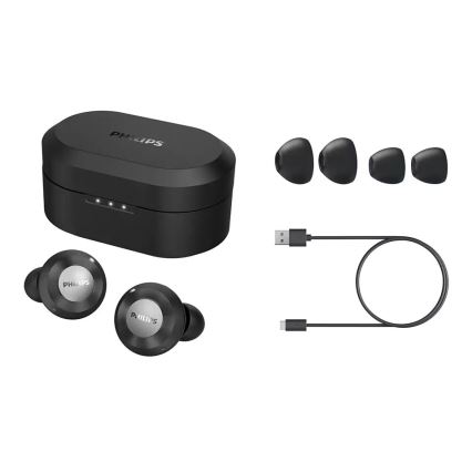 Philips TAT8505BK/00 - Беспроводные наушники IPX4 2x 55 mAh + 560 mAh черный