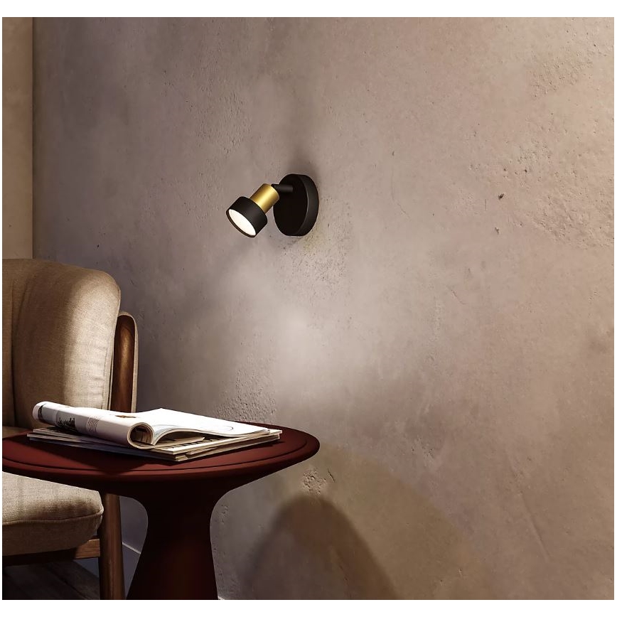 Philips - Точечный светильник CONDUIT 1xGU10/5W/230V черный/латунь