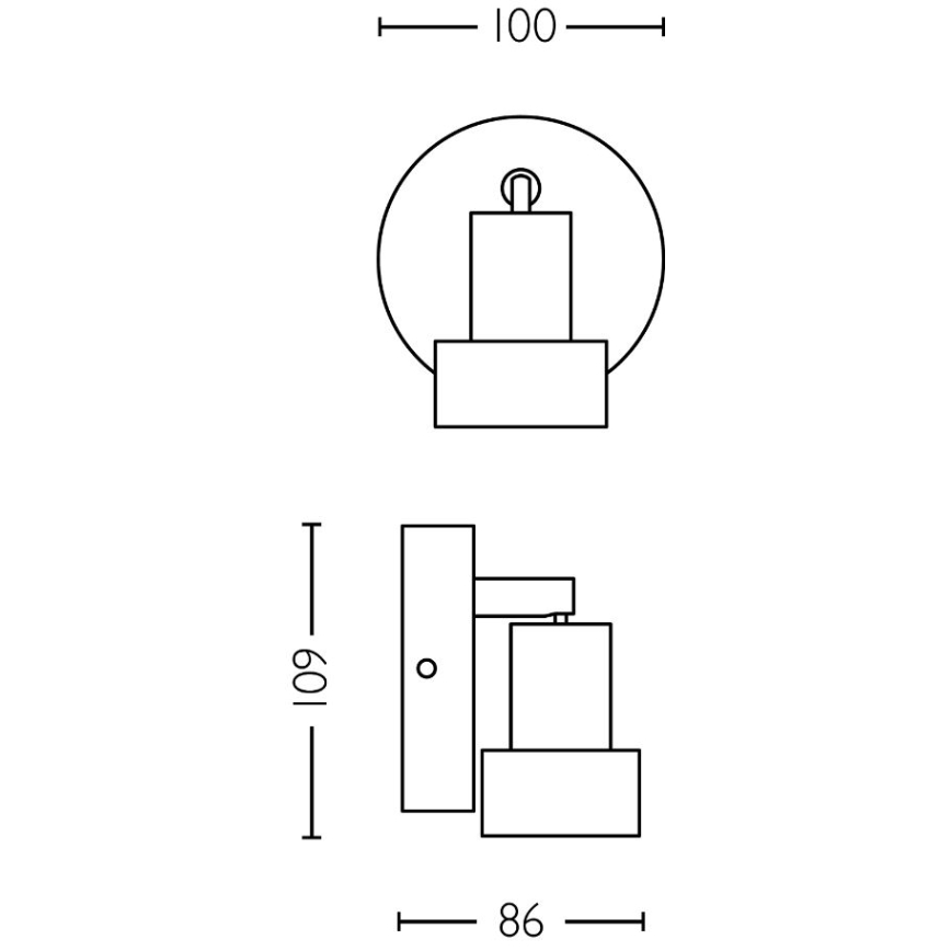 Philips - Точечный светильник CONDUIT 1xGU10/5W/230V черный/латунь