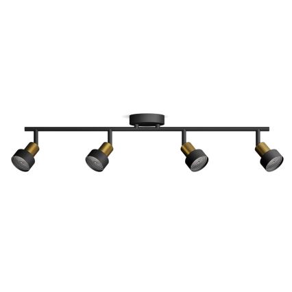 Philips - Точечный светильник CONDUIT 4xGU10/5W/230V черный/латунь