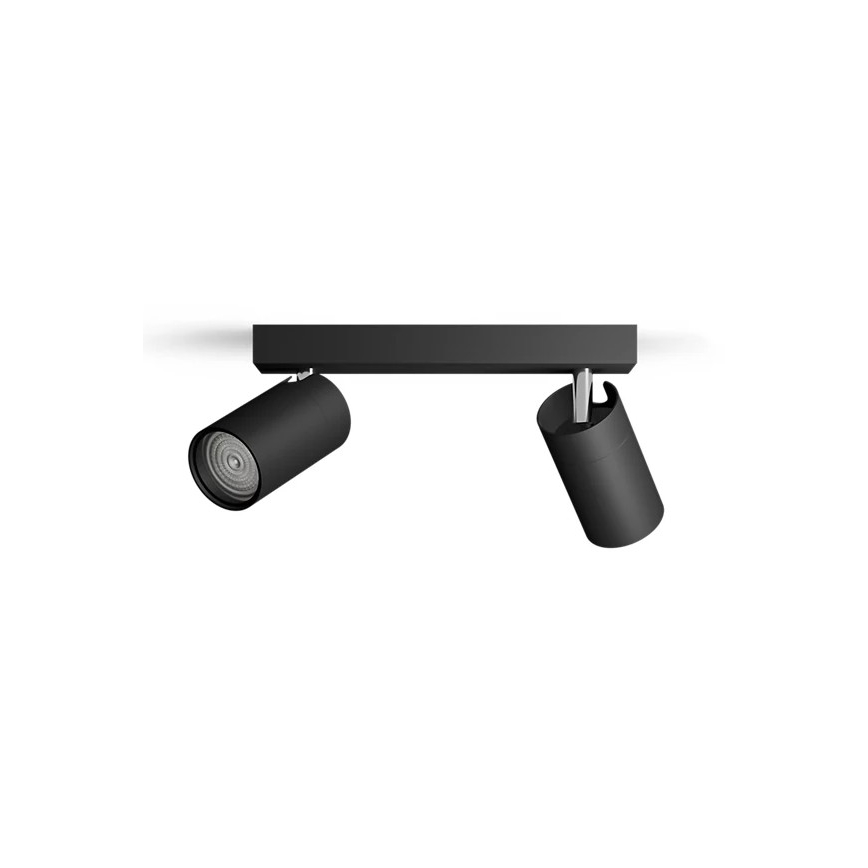 Philips - Точечный светильник для ванной комнаты IDRIS 2xGU10/5W/230V IP44 черный