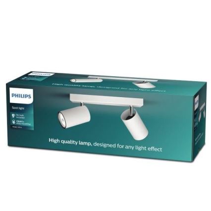 Philips - Точечный светильник KOSIPO 2xGU10/5,5W/230V белый
