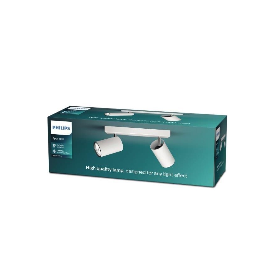 Philips - Точечный светильник KOSIPO 2xGU10/5,5W/230V белый