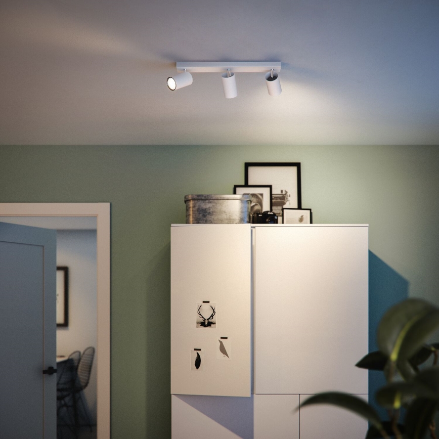 Philips - Точечный светильник KOSIPO 3xGU10/5,5W/230V белый
