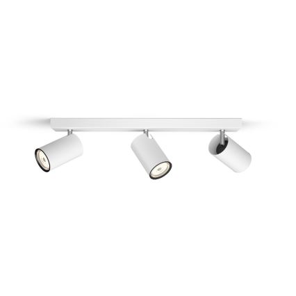 Philips - Точечный светильник KOSIPO 3xGU10/5,5W/230V белый