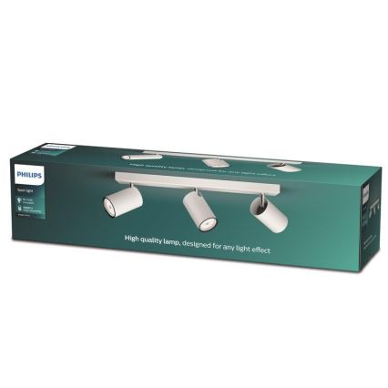 Philips - Точечный светильник KOSIPO 3xGU10/5,5W/230V белый