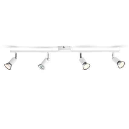 Philips - Точечный светильник 4xGU10/50W/230V белый