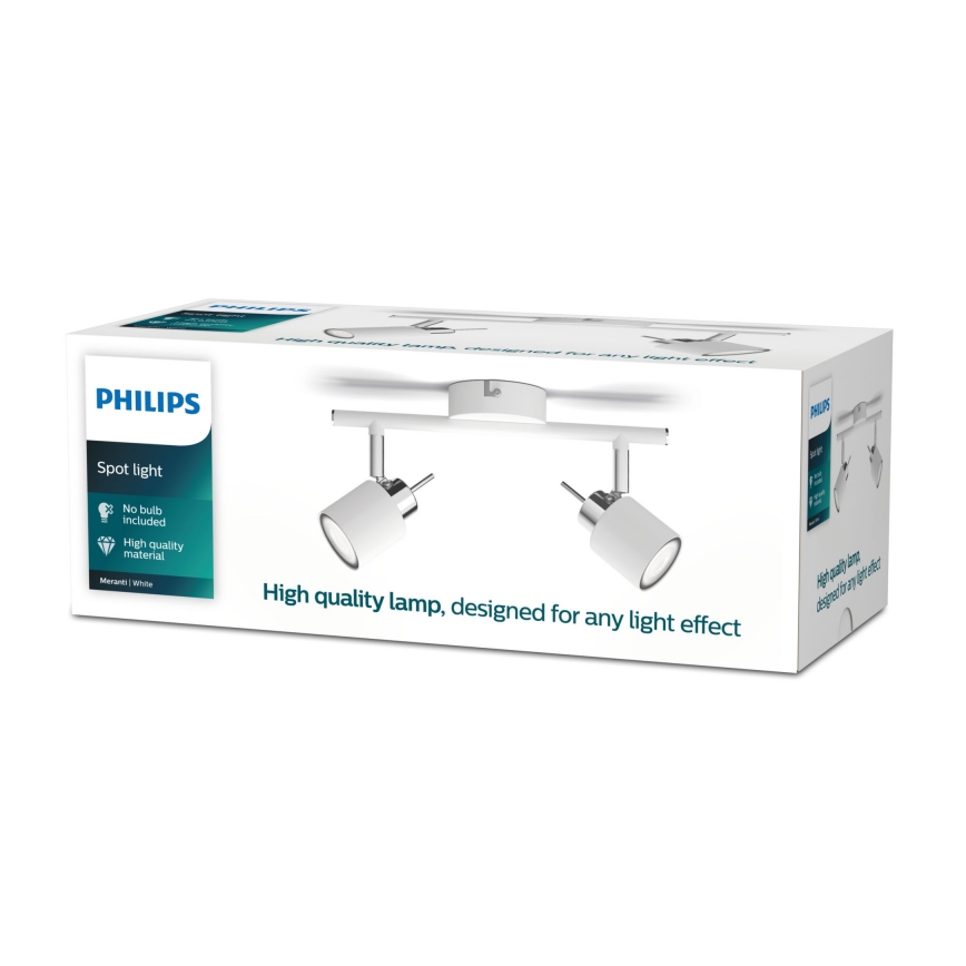 Philips - Точечный светильник 2xGU10/35W/230V белый