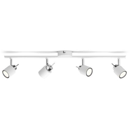 Philips - Точечный светильник 4xGU10/35W/230V белый