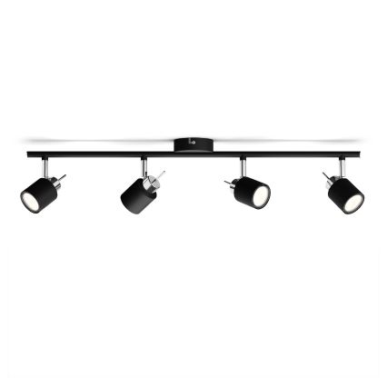 Philips - Точечный светильник 4xGU10/35W/230V черный