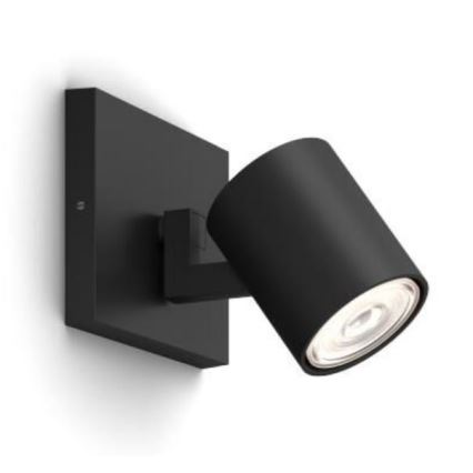 Philips - Точечный светильник RUNNER 1xGU10/20W/230V черный