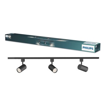 Philips - Точечный светильник для трековой системы EASYLINK 3xGU10/7Вт/230В 1м черный