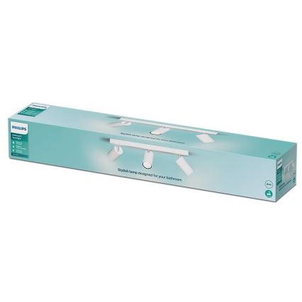 Philips - Точечный светильник для ванной комнаты IDRIS 3xGU10/5W/230V IP44 белый