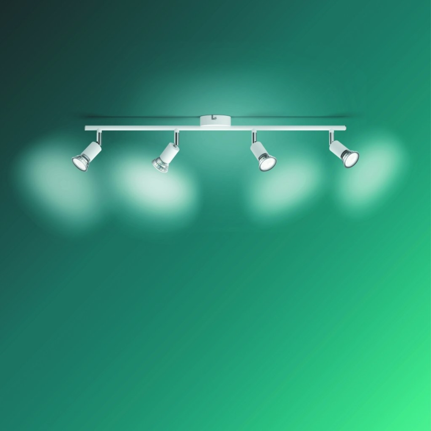 Philips - Точечный светильник 4xGU10/50W/230V белый