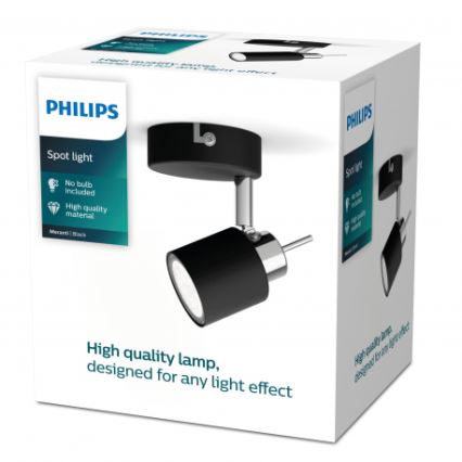 Philips - Точечный светильник 1xGU10/35W/230V черный
