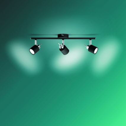 Philips - Точечный светильник 3xGU10/35W/230V черный