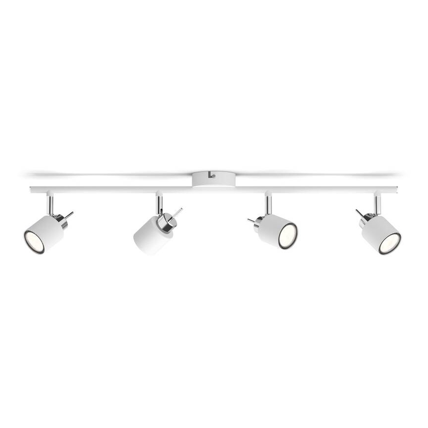 Philips - Точечный светильник 4xGU10/35W/230V белый