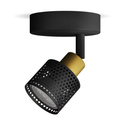 Philips - Точечный светильник NIALL 1xGU10/5W/230V черный/латунь