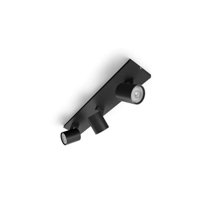 Philips - Точечный светильник RUNNER 3xGU10/20W/230V черный