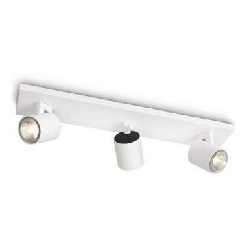 Philips - Точечный светильник RUNNER 3xGU10/20W/230V