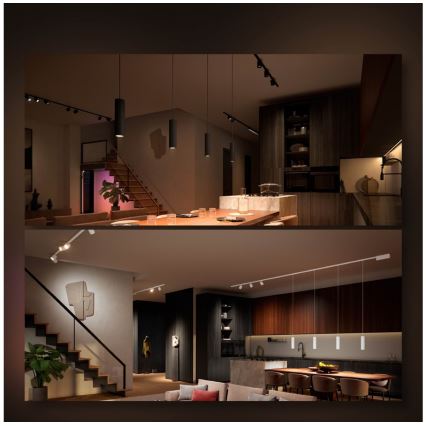 Philips - Точковий LED RGB світильник з регулюванням яскравості для трекової системи Hue PERIFO LED RGB/5,2W/24V 2000-6500K