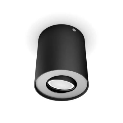 Philips - Точковий LED світильник з регулюванням яскравості Hue PILLAR 1xGU10/4,2W/230V 2200-6500K чорний