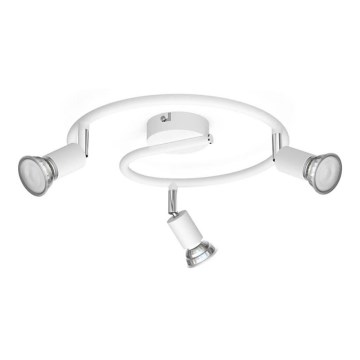 Philips - Точковий світильник 3xGU10/50W/230V білий