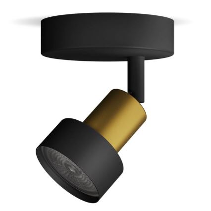 Philips - Точковий світильник CONDUIT 1xGU10/5W/230V чорний/латунь